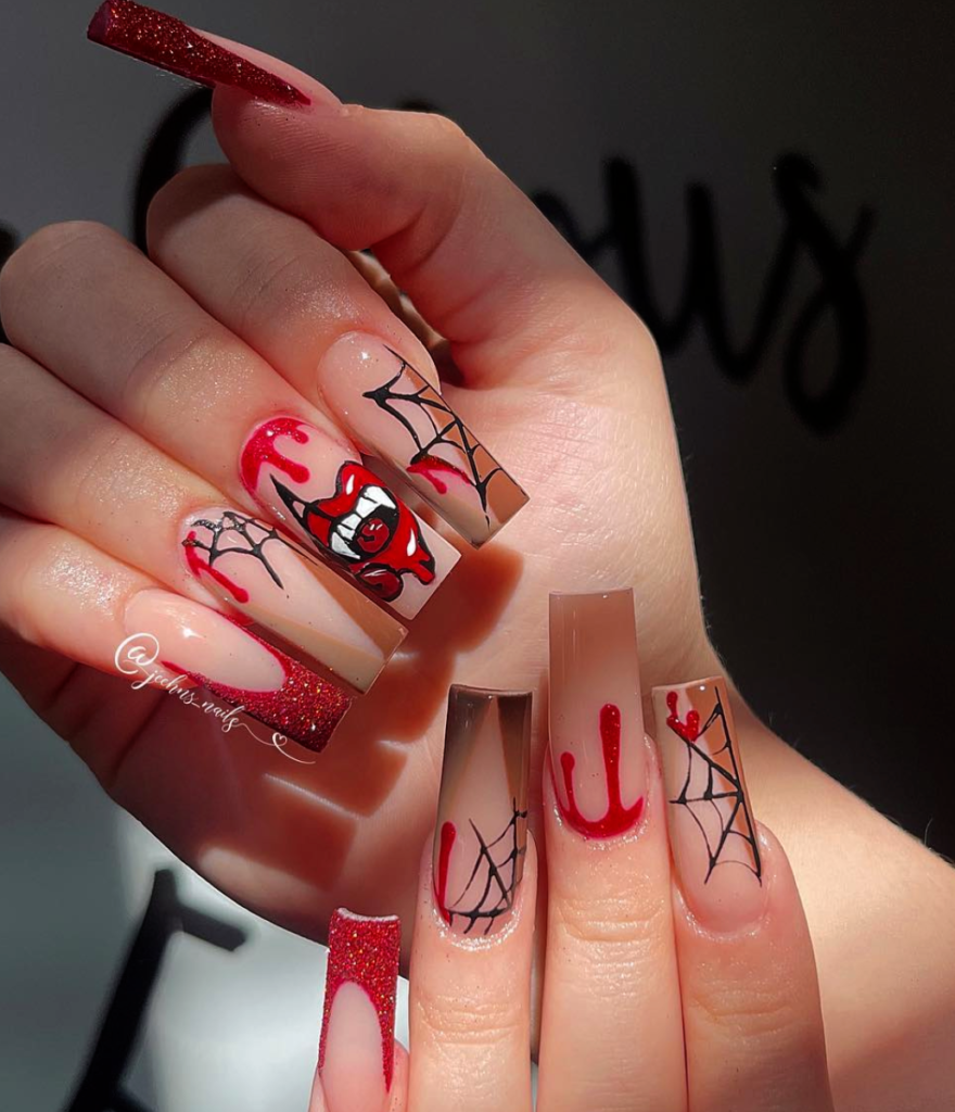 Blood Drip Nails